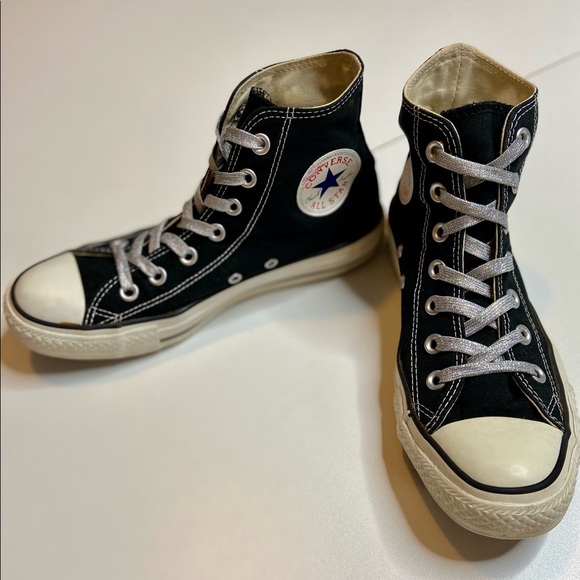 Converse Shoes - Converse Sz 7 Women's Black Chuck Taylor All Star Shoes, Sneakers High Top